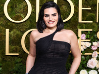 Nava Mau arrives at the 82nd Annual Golden Globe Awards held at The Beverly Hilton Hotel on January 5, 2025 in Beverly Hills, Los Angeles, C...