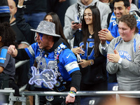 DETROIT,MICHIGAN-JANUARY 5:  Detroit Lions fans cheer during a game between the Detroit Lions and the Minnesota Vikings in Detroit, Michigan...