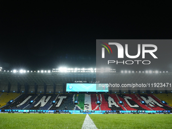 General view inside stadium during the EA SPORTS FC SUPERCUP 24/25 final match between FC Internazionale and AC Milan at Kingdom Arena on Ja...