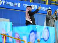 Spectators takes photos prior the EA SPORTS FC SUPERCUP 24/25 final match between FC Internazionale and AC Milan at Kingdom Arena on January...