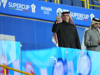 Spectators takes photos prior the EA SPORTS FC SUPERCUP 24/25 final match between FC Internazionale and AC Milan at Kingdom Arena on January...