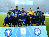 Inter line up during the EA SPORTS FC SUPERCUP 24/25 final match between FC Internazionale and AC Milan at Kingdom Arena on January 6, 2025...