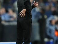 Sergio Conceiçao head coach of AC Milan reacts during the EA SPORTS FC SUPERCUP 24/25 final match between FC Internazionale and AC Milan at...