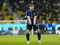 Nicolo Barella central midfield of Internazionale and Italy reacts  during the EA SPORTS FC SUPERCUP 24/25 final match between FC Internazio...