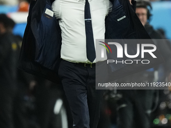 Simone Inzaghi head coach of Internazionale reacts during the EA SPORTS FC SUPERCUP 24/25 final match between FC Internazionale and AC Milan...