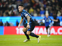 Lautaro Martinez centre-forward of Internazionale and Argentina celebrates after scoring his sides first goal during the EA SPORTS FC SUPERC...