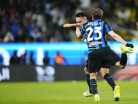 Lautaro Martinez centre-forward of Internazionale and Argentina celebrates after scoring his sides first goal  during the EA SPORTS FC SUPER...