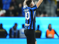 Lautaro Martinez centre-forward of Internazionale and Argentina celebrates after scoring his sides first goal  during the EA SPORTS FC SUPER...