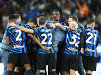 Lautaro Martinez centre-forward of Internazionale and Argentina celebrates after scoring his sides first goal  during the EA SPORTS FC SUPER...