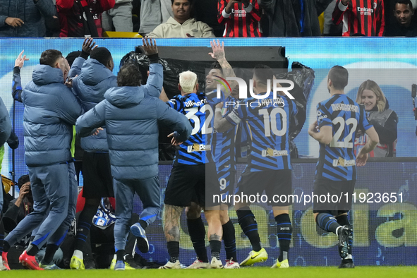 Mehdi Taremi centre-forward of Internazionale and Iran celebrates after scoring his sides first goal during the EA SPORTS FC SUPERCUP 24/25...