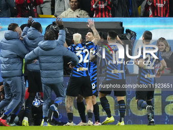 Mehdi Taremi centre-forward of Internazionale and Iran celebrates after scoring his sides first goal during the EA SPORTS FC SUPERCUP 24/25...