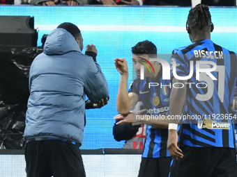 Mehdi Taremi centre-forward of Internazionale and Iran celebrates after scoring his sides first goal during the EA SPORTS FC SUPERCUP 24/25...