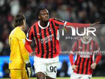 Tammy Abraham centre-forward of AC Milan and England celebrates after scoring his sides first goal during the EA SPORTS FC SUPERCUP 24/25 fi...