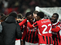 Tammy Abraham centre-forward of AC Milan and England celebrates after scoring his sides first goal during the EA SPORTS FC SUPERCUP 24/25 fi...