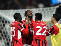 Tammy Abraham centre-forward of AC Milan and England celebrates after scoring his sides first goal during the EA SPORTS FC SUPERCUP 24/25 fi...