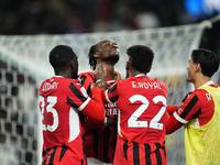 Tammy Abraham centre-forward of AC Milan and England celebrates after scoring his sides first goal during the EA SPORTS FC SUPERCUP 24/25 fi...