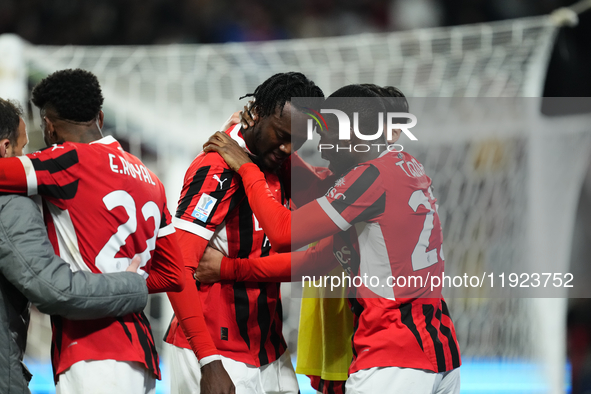 Tammy Abraham centre-forward of AC Milan and England celebrates after scoring his sides first goal during the EA SPORTS FC SUPERCUP 24/25 fi...