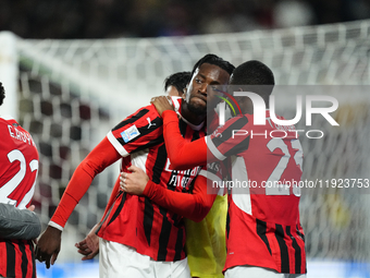 Tammy Abraham centre-forward of AC Milan and England celebrates after scoring his sides first goal during the EA SPORTS FC SUPERCUP 24/25 fi...