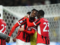 Tammy Abraham centre-forward of AC Milan and England celebrates after scoring his sides first goal during the EA SPORTS FC SUPERCUP 24/25 fi...