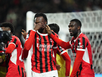 Tammy Abraham centre-forward of AC Milan and England celebrates after scoring his sides first goal during the EA SPORTS FC SUPERCUP 24/25 fi...