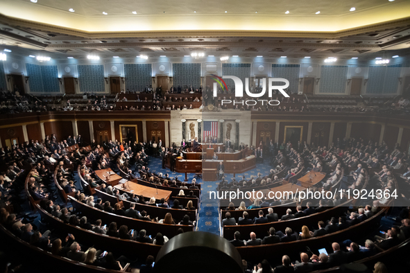 The U.S. Senate and House of Representatives meet in a joint session to certify the results of the 2024 presidential election in Washington,...