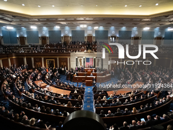 The U.S. Senate and House of Representatives meet in a joint session to certify the results of the 2024 presidential election in Washington,...