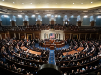 The U.S. Senate and House of Representatives meet in a joint session to certify the results of the 2024 presidential election in Washington,...