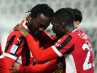 Tammy Abraham centre-forward of AC Milan and England celebrates after scoring his sides first goal during the EA SPORTS FC SUPERCUP 24/25 fi...