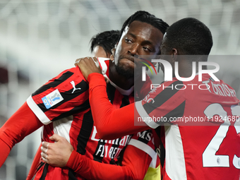 Tammy Abraham centre-forward of AC Milan and England celebrates after scoring his sides first goal during the EA SPORTS FC SUPERCUP 24/25 fi...