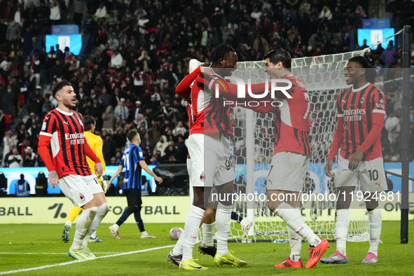 during the EA SPORTS FC SUPERCUP 24/25 final match between FC Internazionale and AC Milan at Kingdom Arena on January 6, 2025 in Riyadh, Sau...