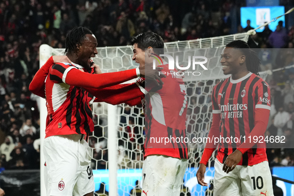 during the EA SPORTS FC SUPERCUP 24/25 final match between FC Internazionale and AC Milan at Kingdom Arena on January 6, 2025 in Riyadh, Sau...