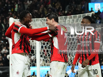 during the EA SPORTS FC SUPERCUP 24/25 final match between FC Internazionale and AC Milan at Kingdom Arena on January 6, 2025 in Riyadh, Sau...