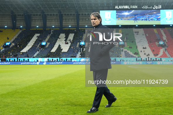 Simone Inzaghi head coach of Internazionale prior the EA SPORTS FC SUPERCUP 24/25 final match between FC Internazionale and AC Milan at King...