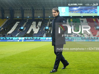 Simone Inzaghi head coach of Internazionale prior the EA SPORTS FC SUPERCUP 24/25 final match between FC Internazionale and AC Milan at King...