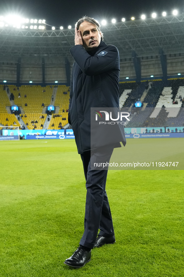 Simone Inzaghi head coach of Internazionale prior the EA SPORTS FC SUPERCUP 24/25 final match between FC Internazionale and AC Milan at King...