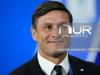 Javier Zanetti former Inter player prior the EA SPORTS FC SUPERCUP 24/25 final match between FC Internazionale and AC Milan at Kingdom Arena...