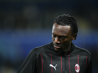 Tammy Abraham centre-forward of AC Milan and England during the warm-up before the EA SPORTS FC SUPERCUP 24/25 final match between FC Intern...