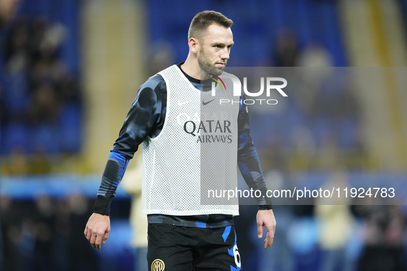 Stefan de Vrij centre-back of Internazionale and Netherlands during the EA SPORTS FC SUPERCUP 24/25 final match between FC Internazionale an...