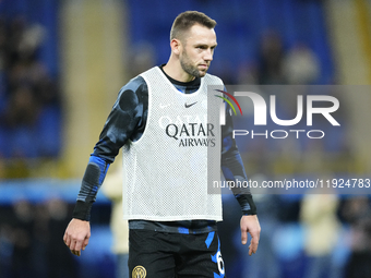 Stefan de Vrij centre-back of Internazionale and Netherlands during the EA SPORTS FC SUPERCUP 24/25 final match between FC Internazionale an...