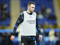 Stefan de Vrij centre-back of Internazionale and Netherlands during the EA SPORTS FC SUPERCUP 24/25 final match between FC Internazionale an...