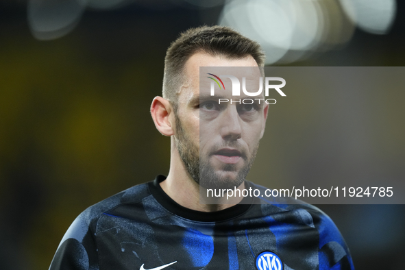 Stefan de Vrij centre-back of Internazionale and Netherlands during the EA SPORTS FC SUPERCUP 24/25 final match between FC Internazionale an...