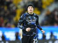 Nicolo Barella central midfield of Internazionale and Italy during the warm-up before the EA SPORTS FC SUPERCUP 24/25 final match between FC...