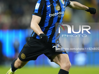 Nicolo Barella central midfield of Internazionale and Italy during the EA SPORTS FC SUPERCUP 24/25 final match between FC Internazionale and...