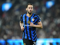 Hakan Çalhanoglu defensive midfield of Internazionale and Turkiye during the EA SPORTS FC SUPERCUP 24/25 final match between FC Internaziona...