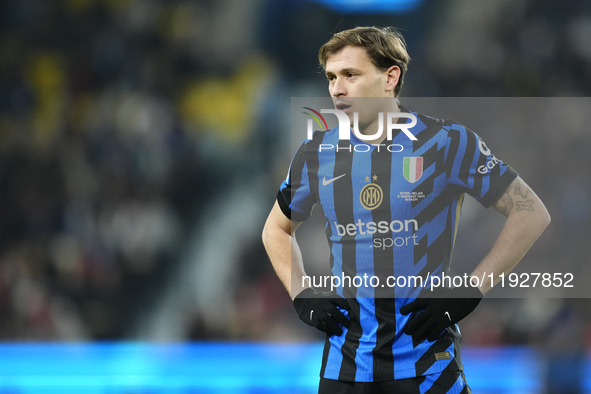 Nicolo Barella central midfield of Internazionale and Italy during the EA SPORTS FC SUPERCUP 24/25 final match between FC Internazionale and...