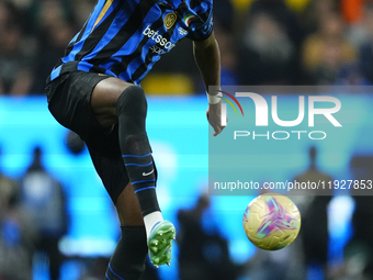 Yann Bisseck centre-back of Internazionale and Germany during the EA SPORTS FC SUPERCUP 24/25 final match between FC Internazionale and AC M...