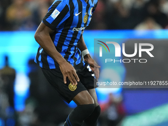 Yann Bisseck centre-back of Internazionale and Germany during the EA SPORTS FC SUPERCUP 24/25 final match between FC Internazionale and AC M...