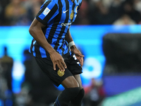 Yann Bisseck centre-back of Internazionale and Germany during the EA SPORTS FC SUPERCUP 24/25 final match between FC Internazionale and AC M...