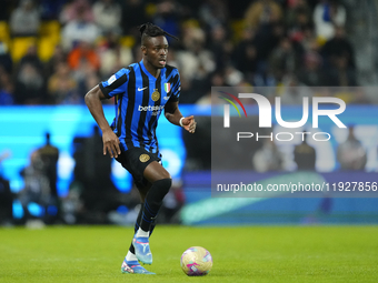 Yann Bisseck centre-back of Internazionale and Germany during the EA SPORTS FC SUPERCUP 24/25 final match between FC Internazionale and AC M...