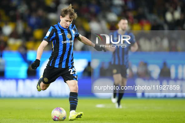 Nicolo Barella central midfield of Internazionale and Italy during the EA SPORTS FC SUPERCUP 24/25 final match between FC Internazionale and...